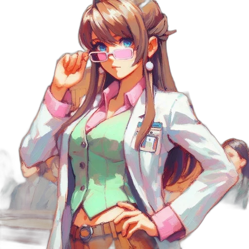 staff, jacket, anime, cyberpunk transparent PNG cut-out