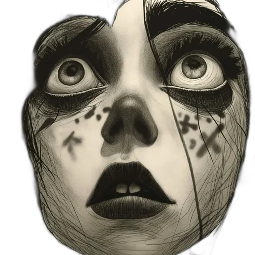 mask, face, creature, robot transparent PNG cut-out