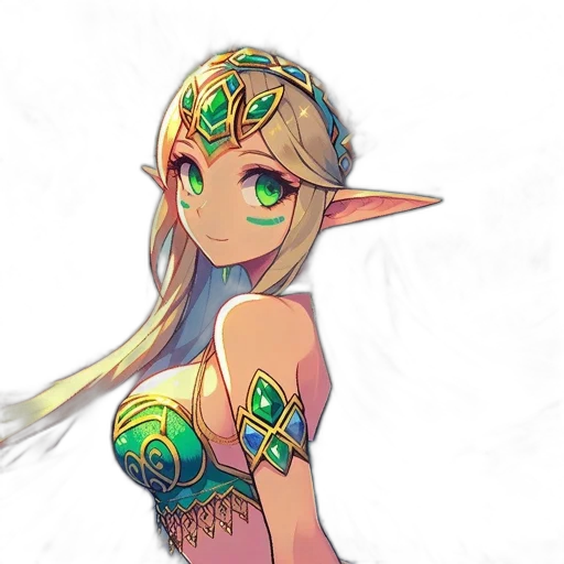 staff, dress, crown, weapon transparent PNG cut-out