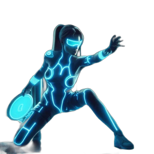 robot, staff, jacket, weapon transparent PNG cut-out