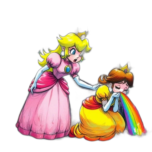 dress, crown, weapon, staff transparent PNG cut-out