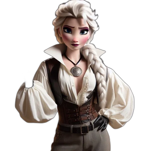 jacket, staff, fantasy art, concept art transparent PNG cut-out