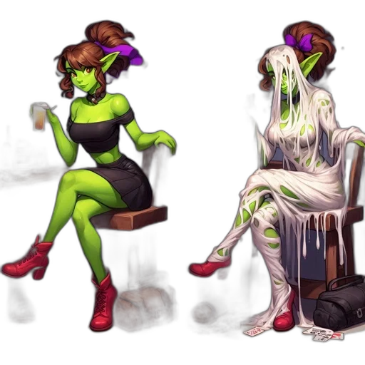 concept art, fantasy art, pixel art, comic book art transparent PNG cut-out