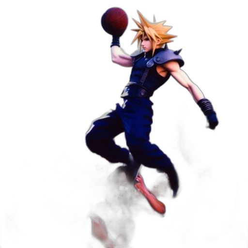 concept art, pixel art, 3d render, anime transparent PNG cut-out