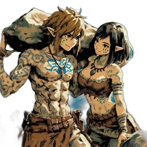 comic book art, concept art, fantasy art, cyberpunk transparent PNG cut-out