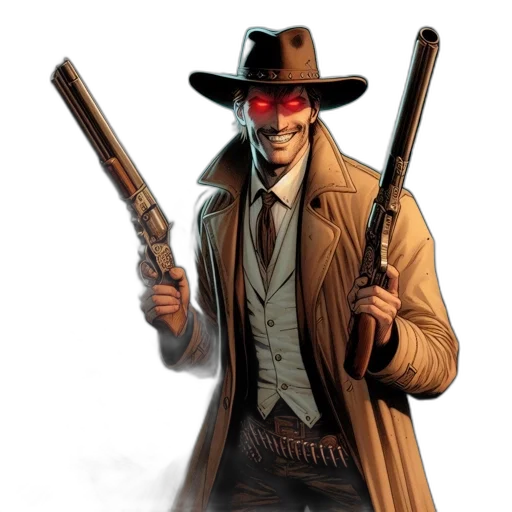 weapon, jacket, staff, concept art transparent PNG cut-out