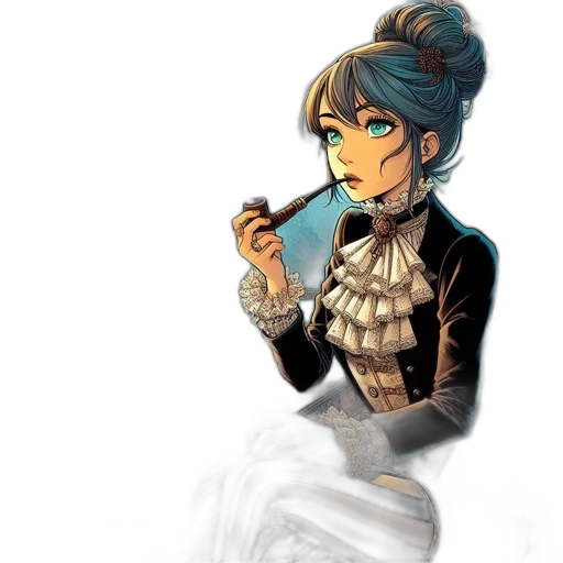 staff, dress, jewelry, face transparent PNG cut-out
