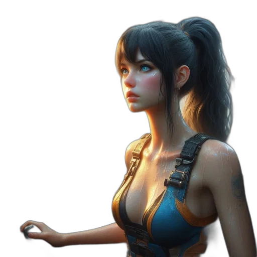 staff, face, concept art, fantasy art transparent PNG cut-out