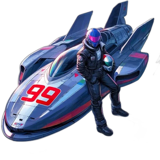 jacket, car, concept art, 3d render transparent PNG cut-out