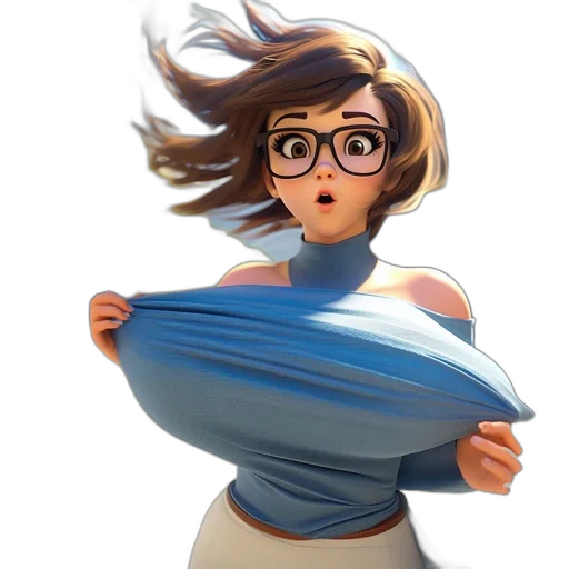 dress, staff, hair, weapon transparent PNG cut-out