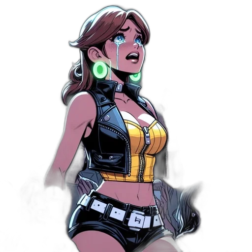 comic book art, concept art, cartoon, fantasy art transparent PNG cut-out
