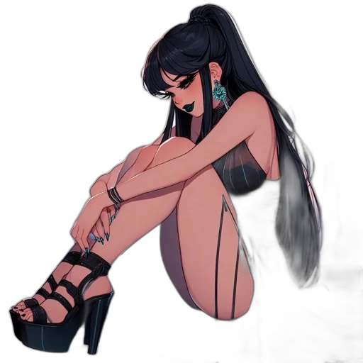 shoes, dress, concept art, fantasy art transparent PNG cut-out