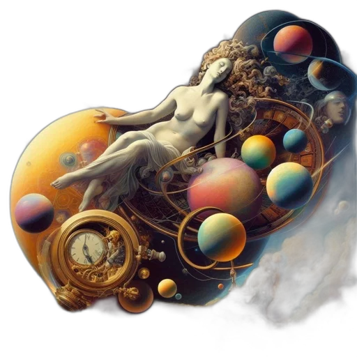 fantasy art, concept art, photorealistic, outer space transparent PNG cut-out