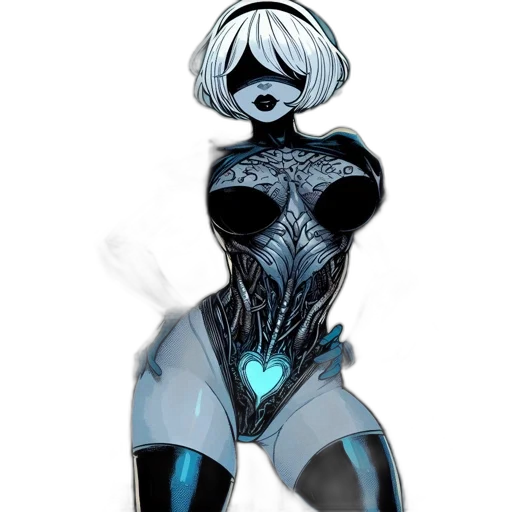robot, dress, mask, concept art transparent PNG cut-out