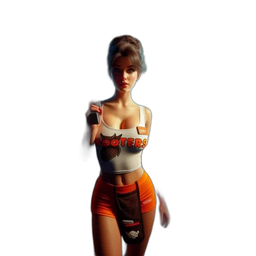 robot, dress, staff, weapon transparent PNG cut-out