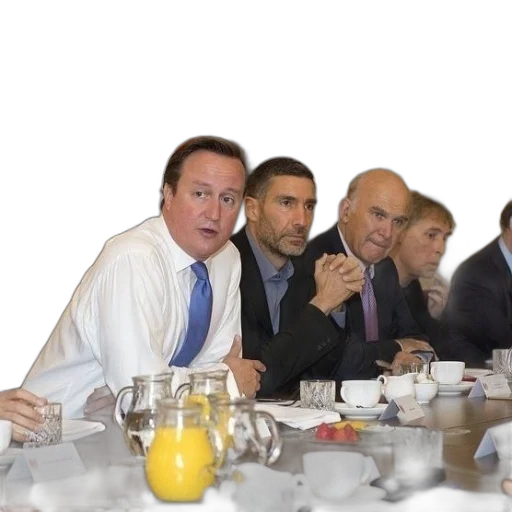 group, men, sit, table transparent PNG cut-out