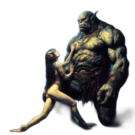 creature, concept art, fantasy art, comic book art transparent PNG cut-out