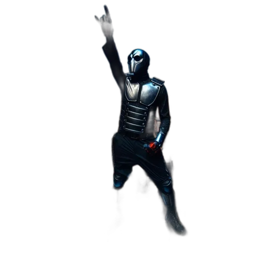 robot, mask, creature, jacket transparent PNG cut-out