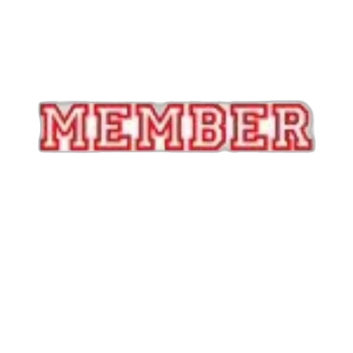staff, red, white, logo transparent PNG cut-out
