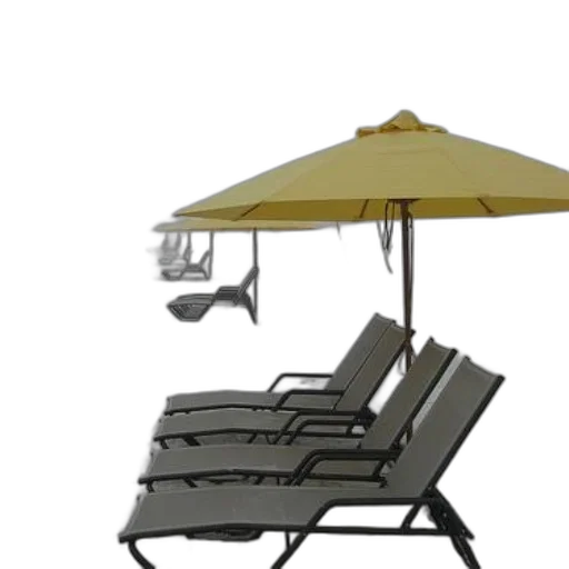 umbrella, furniture, 3d render, photorealistic transparent PNG cut-out
