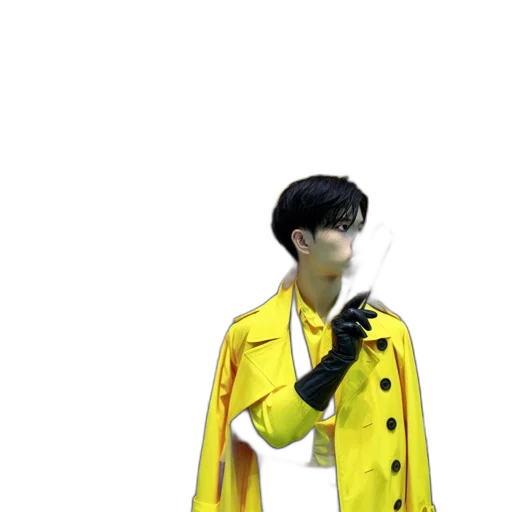 jacket, staff, umbrella, weapon transparent PNG cut-out