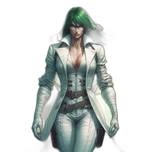 jacket, concept art, comic book art, cyberpunk transparent PNG cut-out