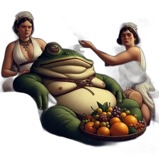 food, creature, concept art, photorealistic transparent PNG cut-out