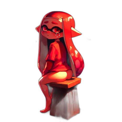 dress, mask, creature, staff transparent PNG cut-out