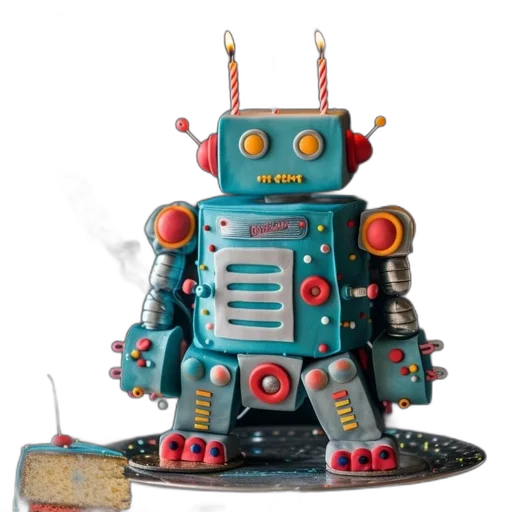 robot, concept art, 3d render, outer space transparent PNG cut-out