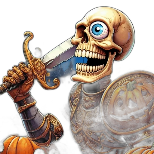 robot, staff, mask, weapon transparent PNG cut-out