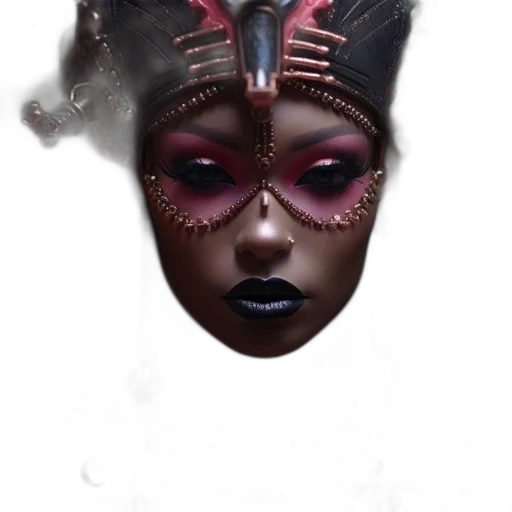 mask, crown, face, creature transparent PNG cut-out