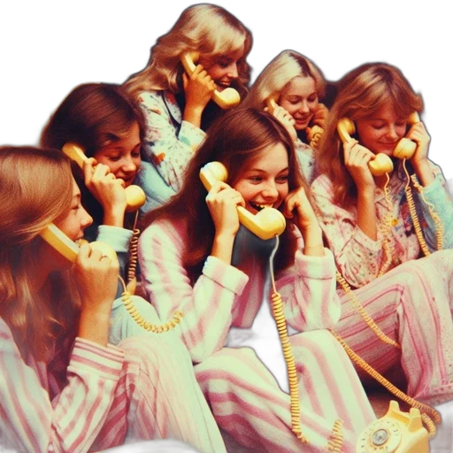 golden, pastel, teenage, girls transparent PNG cut-out
