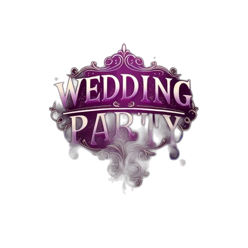 3d render, wedding, party, invitation transparent PNG cut-out