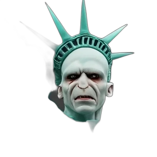 mask, face, creature, 3d render transparent PNG cut-out