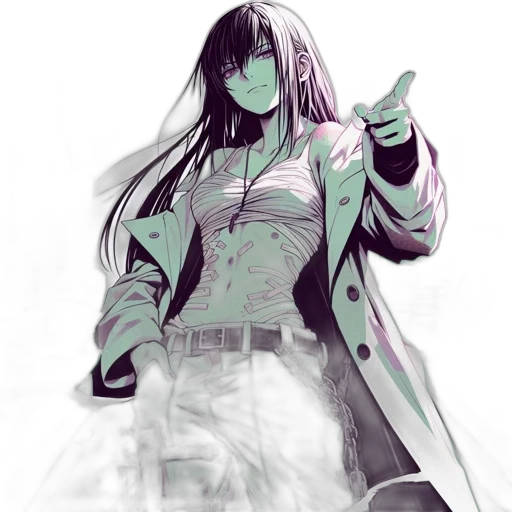 jacket, sword, weapon, staff transparent PNG cut-out