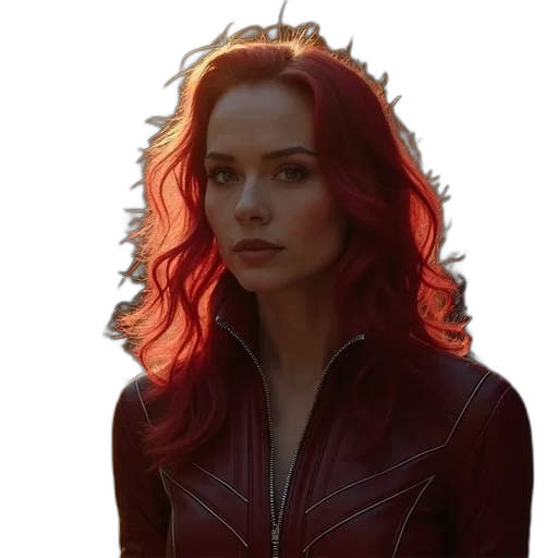 jacket, crown, face, hair transparent PNG cut-out