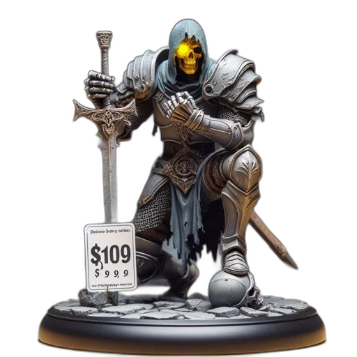 concept art, fantasy art, 3d render, skeletal transparent PNG cut-out