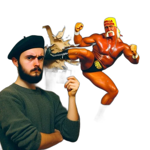 weapon, staff, animal, comic book art transparent PNG cut-out
