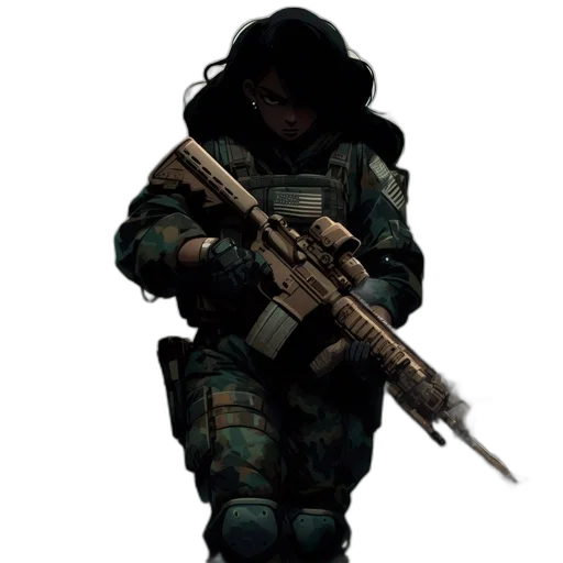 weapon, staff, jacket, animal transparent PNG cut-out