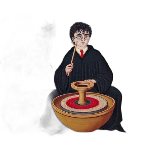 staff, concept art, fantasy art, 3d render transparent PNG cut-out