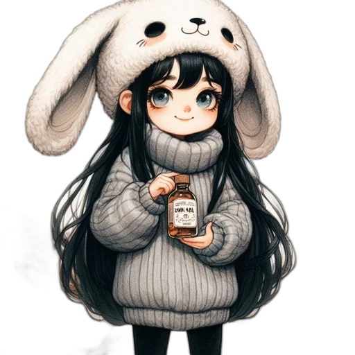 animal, hat, dress, jacket transparent PNG cut-out
