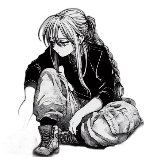 jacket, weapon, sword, shoes transparent PNG cut-out