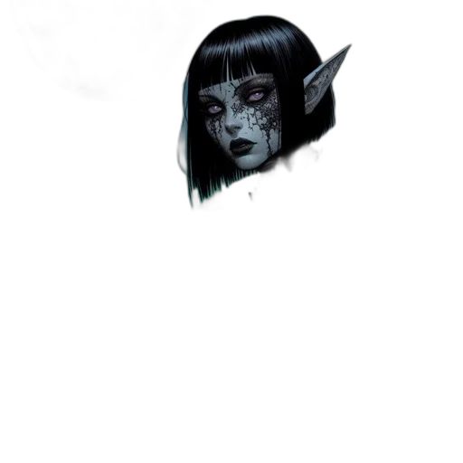 face, mask, creature, staff transparent PNG cut-out