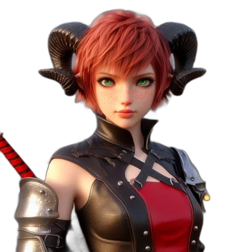 staff, weapon, 3d render, concept art transparent PNG cut-out