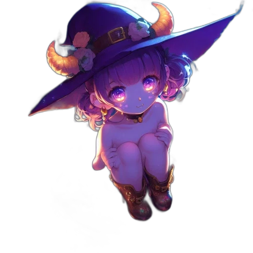 hat, staff, crown, creature transparent PNG cut-out