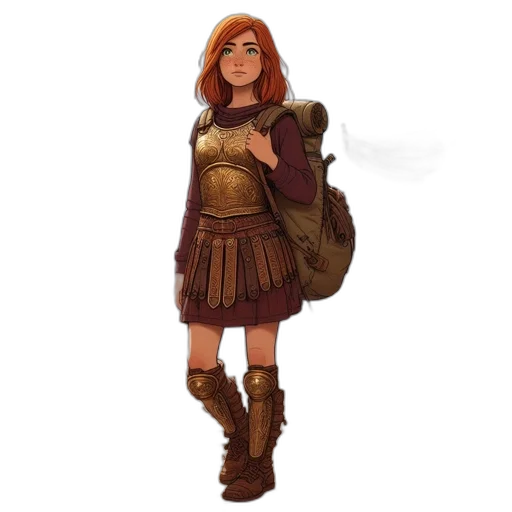 dress, jacket, staff, concept art transparent PNG cut-out
