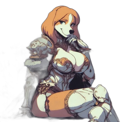 robot, dress, weapon, sword transparent PNG cut-out