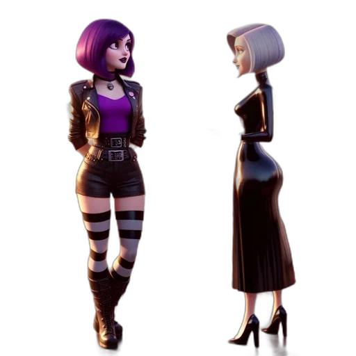 dress, jacket, concept art, 3d render transparent PNG cut-out
