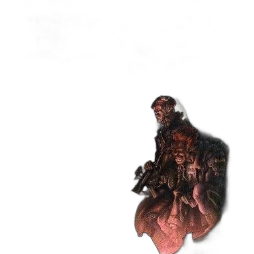 creature, mask, staff, face transparent PNG cut-out