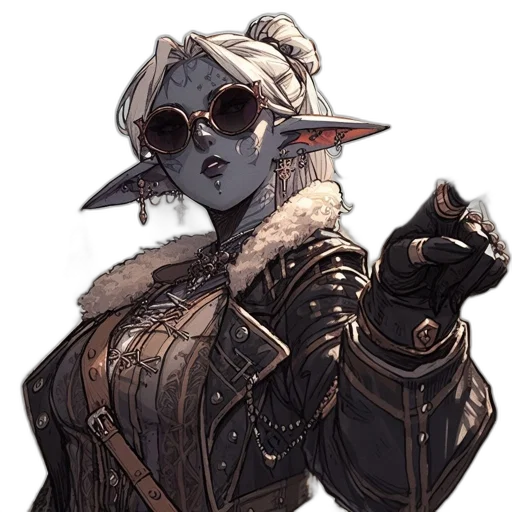 staff, concept art, fantasy art, cyberpunk transparent PNG cut-out